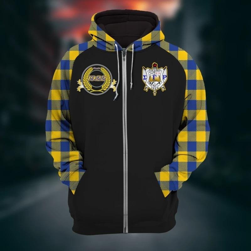 Sorority Hoodie – Sigma Gamma Rho Short Hair Girl Zip Hoodie