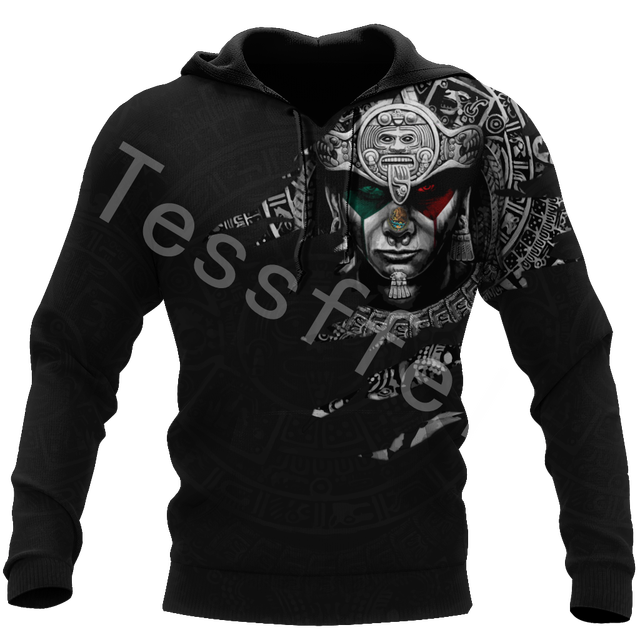 Tessffel Amazing Aztec Warrior 3D Printed Men/Women Sweatshirt Harajuku Zipper Hoodie Casual Unisex Jacket Pullover Style-A8 alx