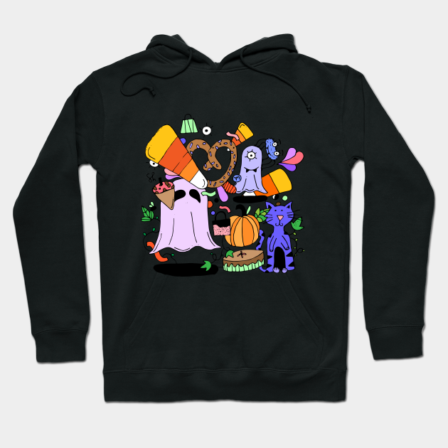 Candy Collection Premium Hoodie, Gift Hoodie Halloween