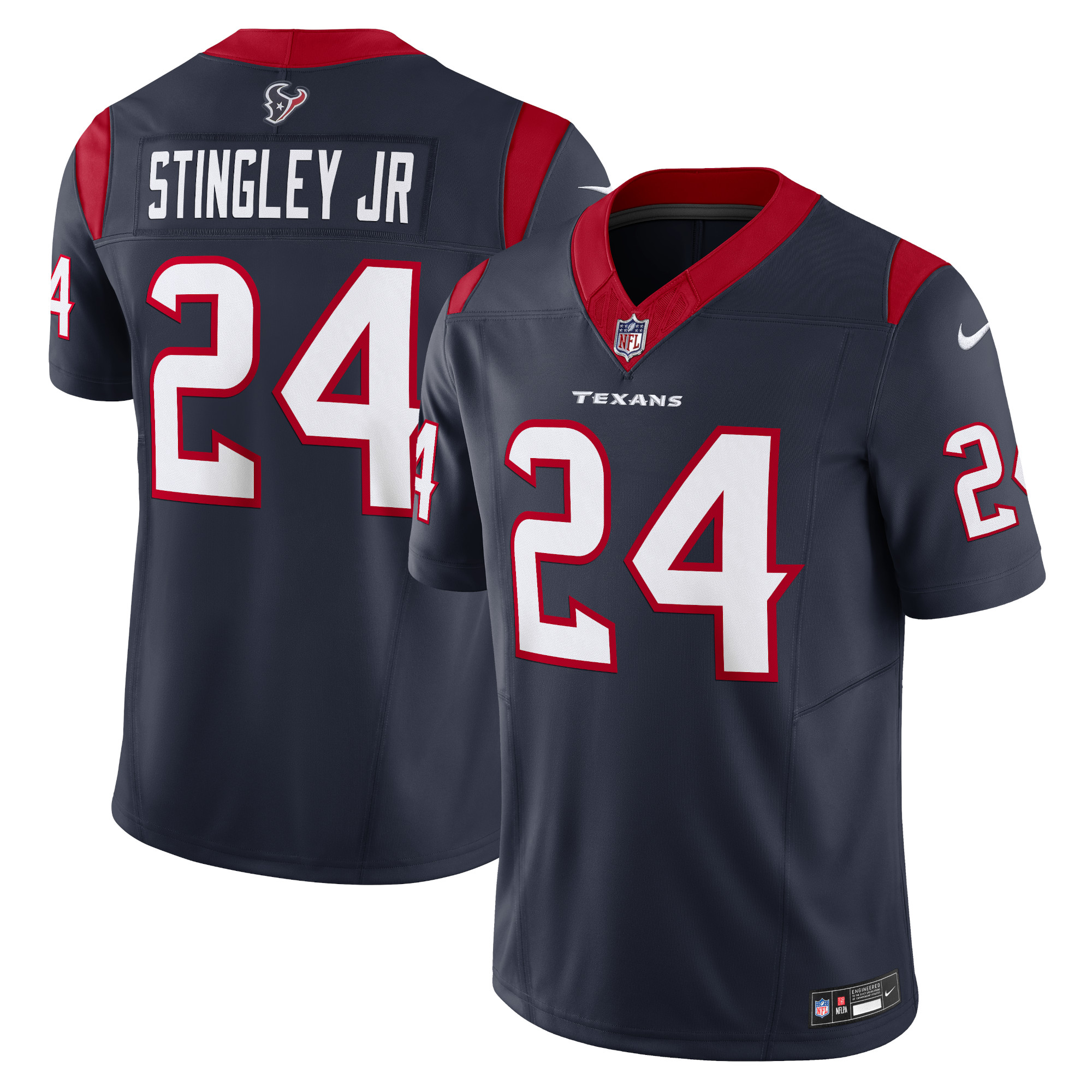 Men’s Houston Texans Derek Stingley Jr. Navy Vapor F.U.S.E. Limited Jersey