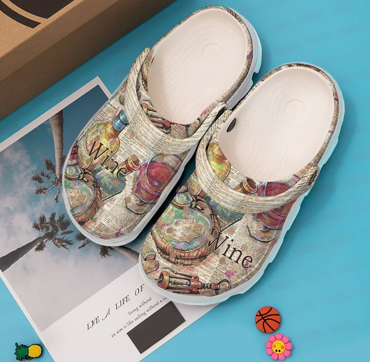 Wine Vintage Sku 2738 Crocs Crocband Clog Comfortable For Mens Womens Classic Clog Water Shoes