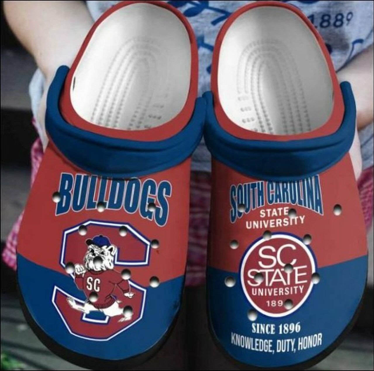 South Carolina State Bulldogs Crocs Crocband Clog Comfortable Water Shoes