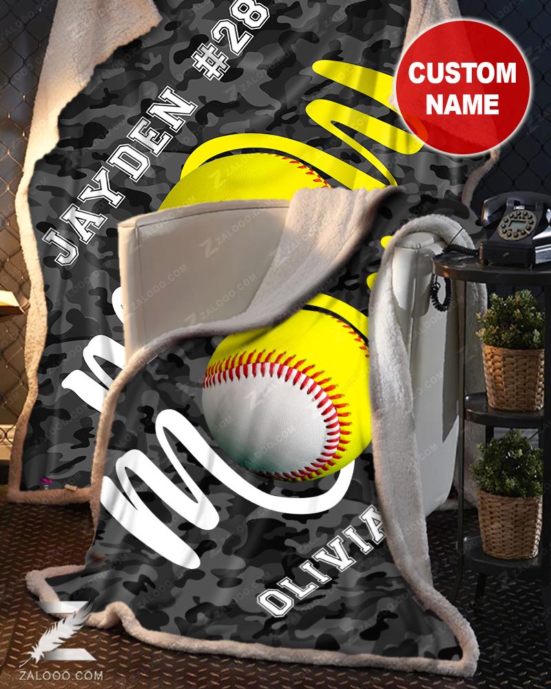 Ct Baseball  Softball Mom Quilt Blanket Ep2037