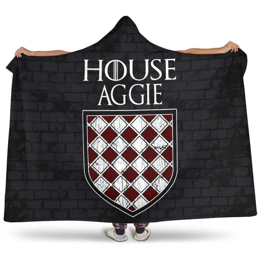 Texas A&M Aggies Fans Unofficial House Aggie Hoodie Blanket Snuggie