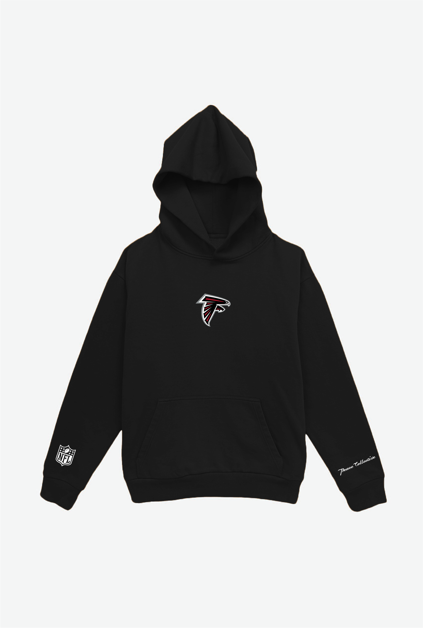 Atlanta Falcons Logo Heavyweight Hoodie – Black