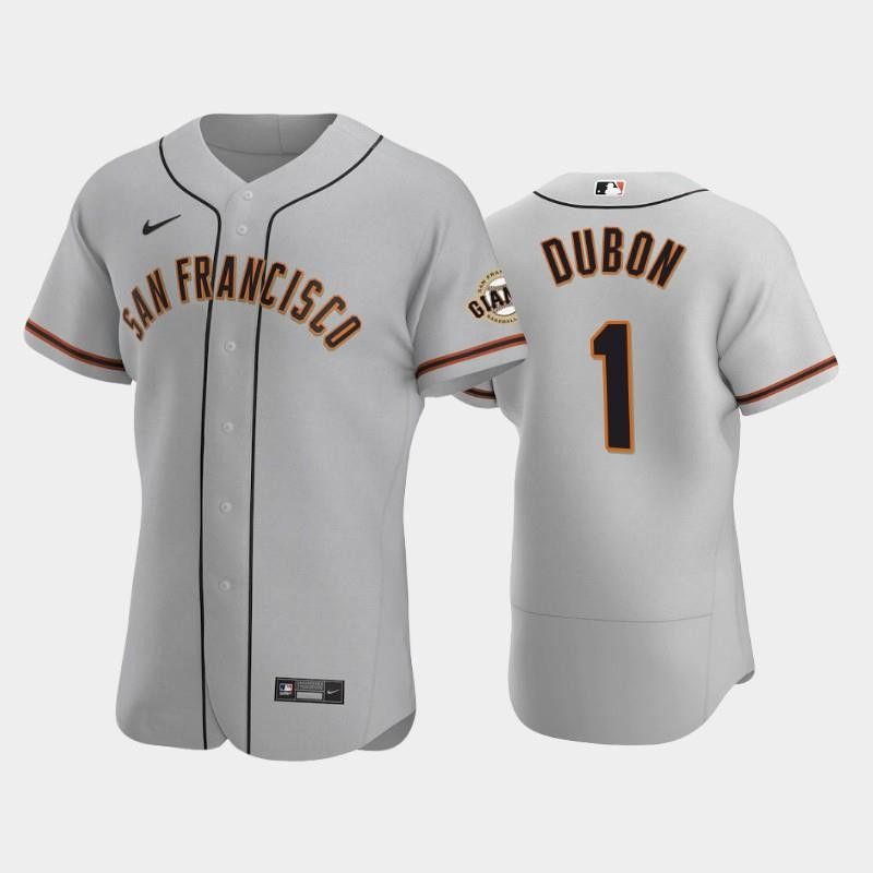 1 Mauricio Dubon Gray Road San Francisco Giants Jersey