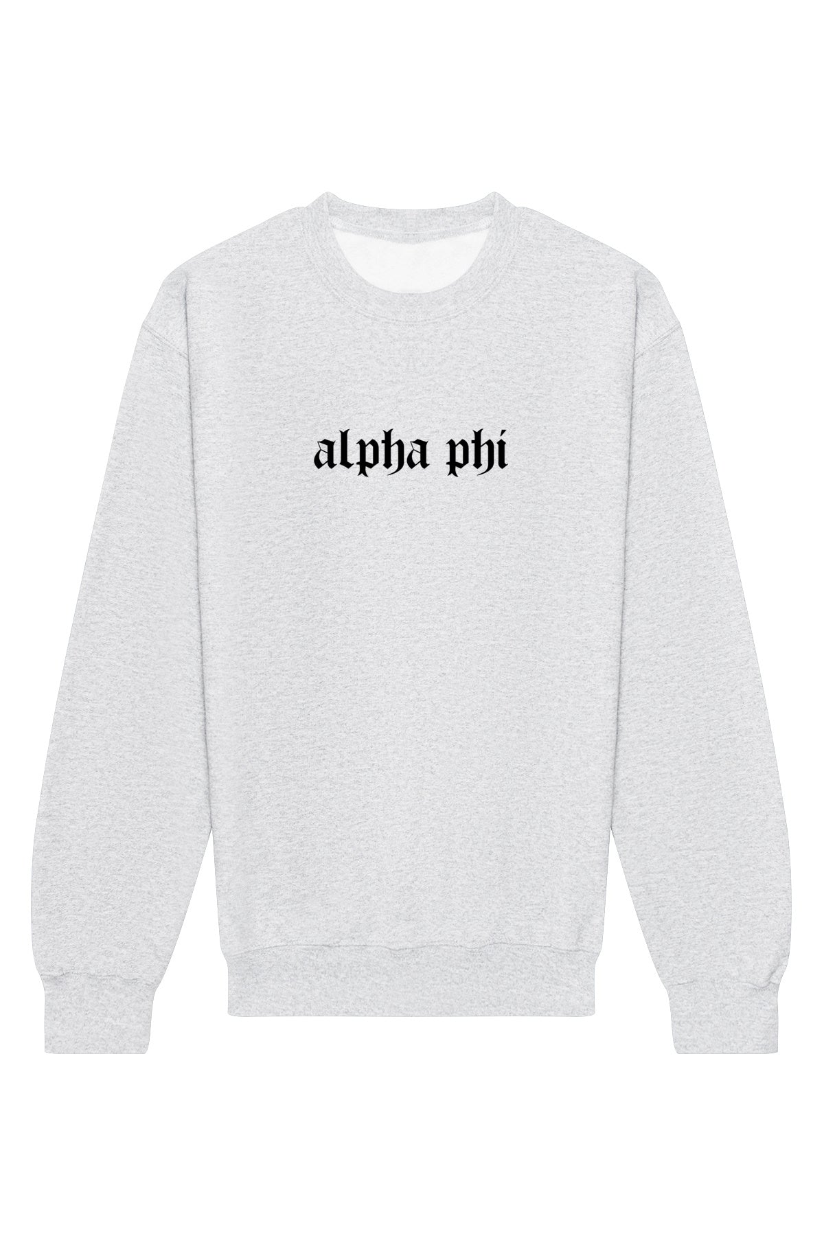 Alpha Phi Classic Gothic Crewneck Sweatshirt