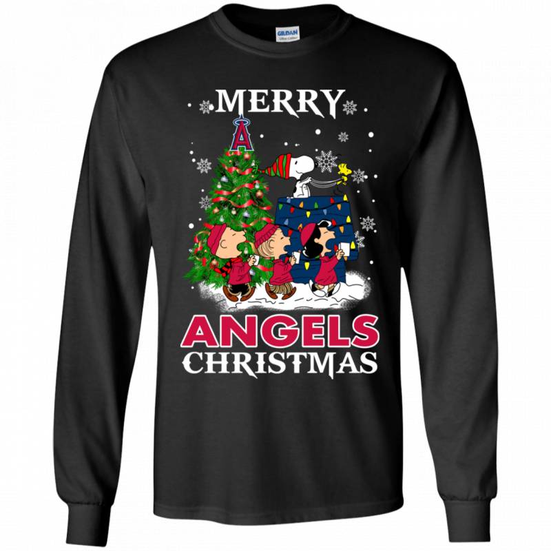 Merry Los Angeles Angels Christmas Snoopy Ugly Sweater Style Shirts