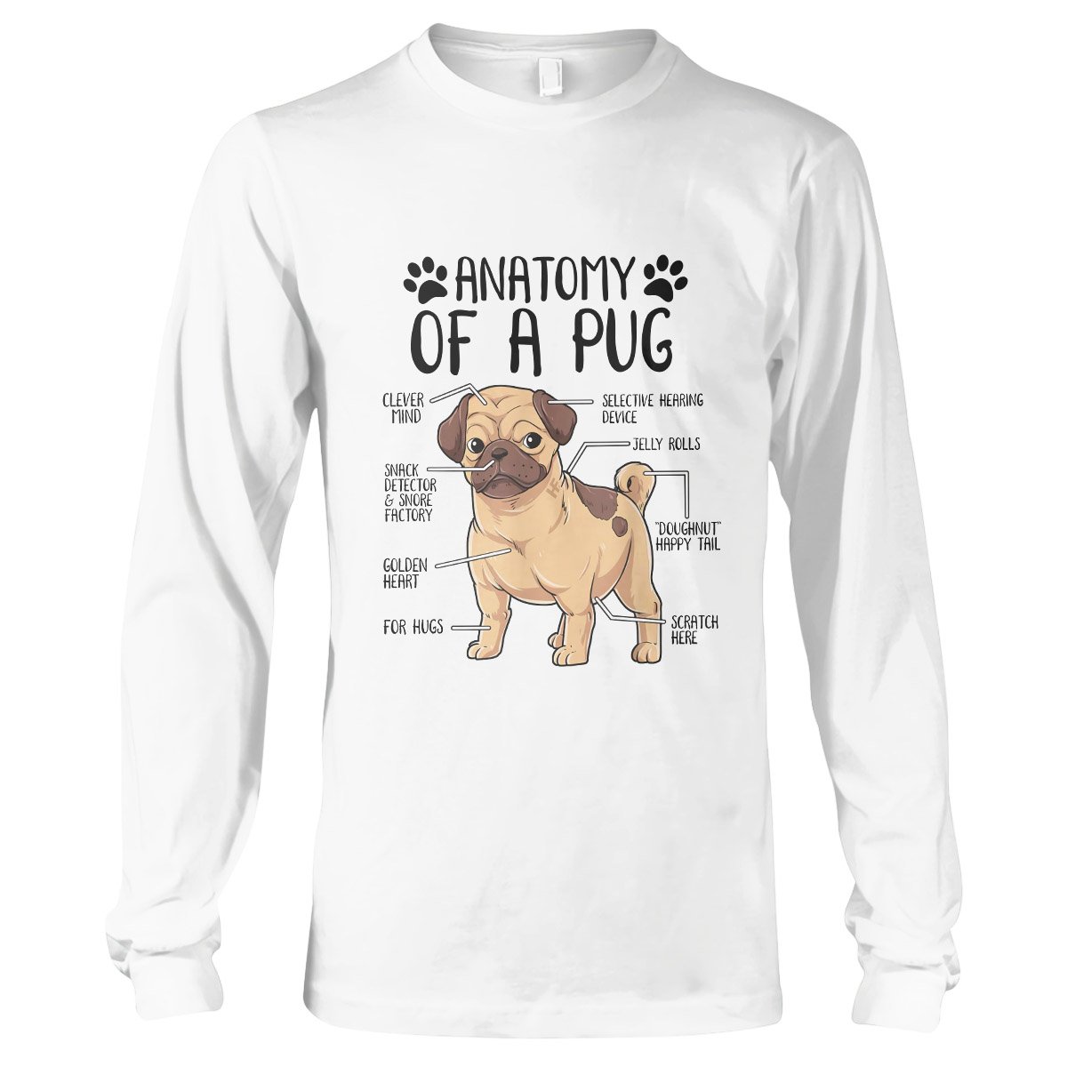 Pug Lovers Shirt 12 Ez01 1009 Long Sleeve T-Shirt