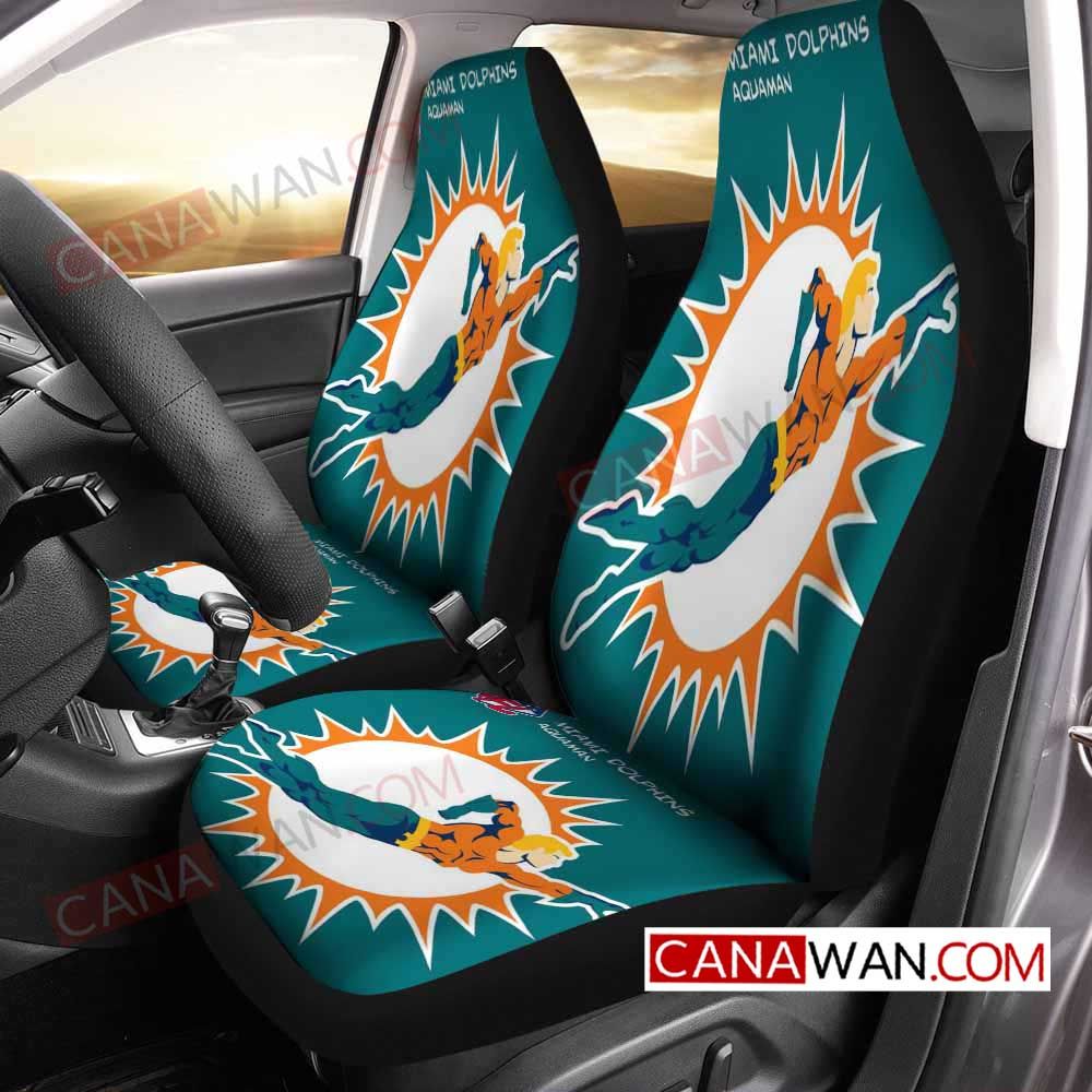 Miami Dolphins Style125 (1) 3D Customized Personalized Car Seat Cover