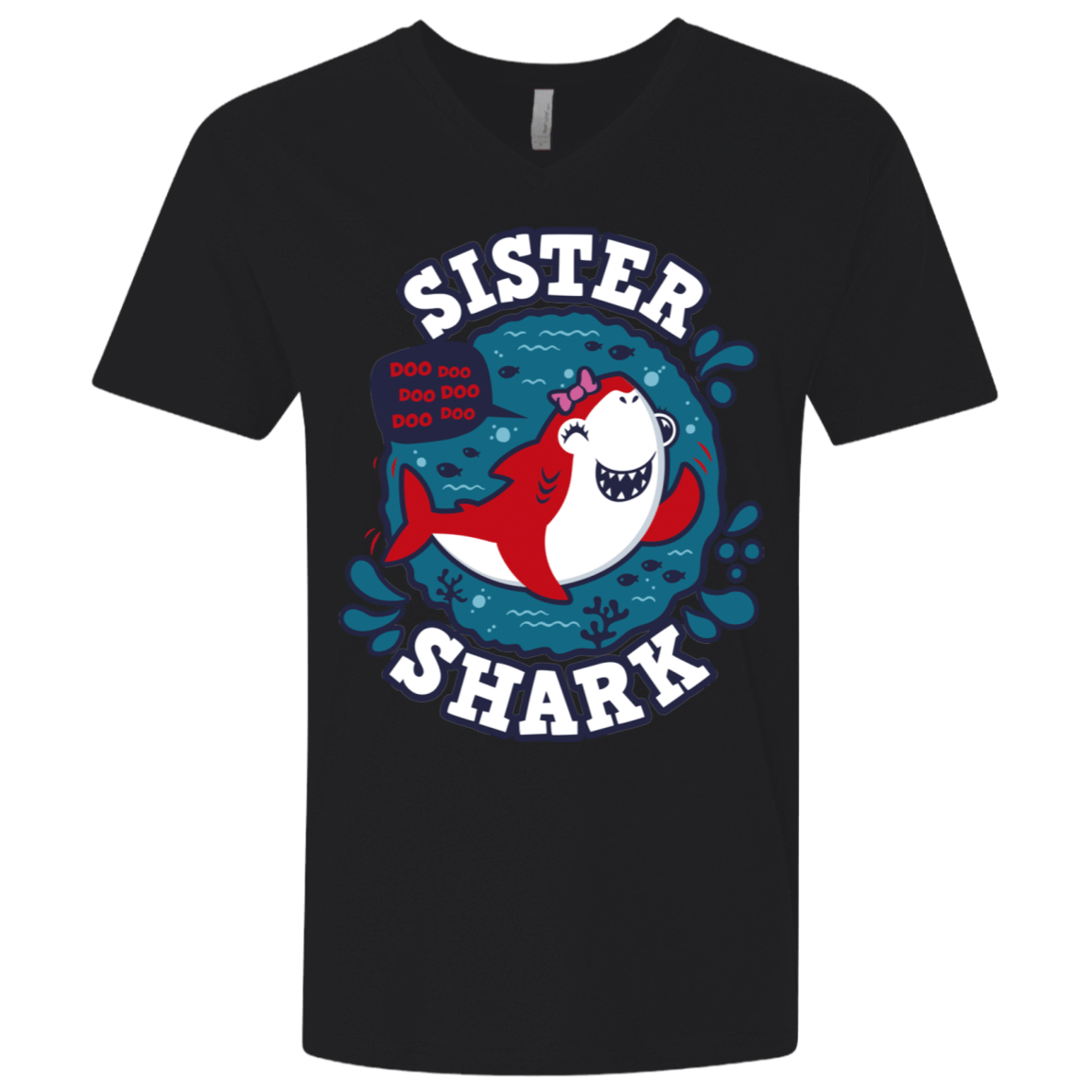 Shark Family Trazo – Sister Men’S Premium V-Neck