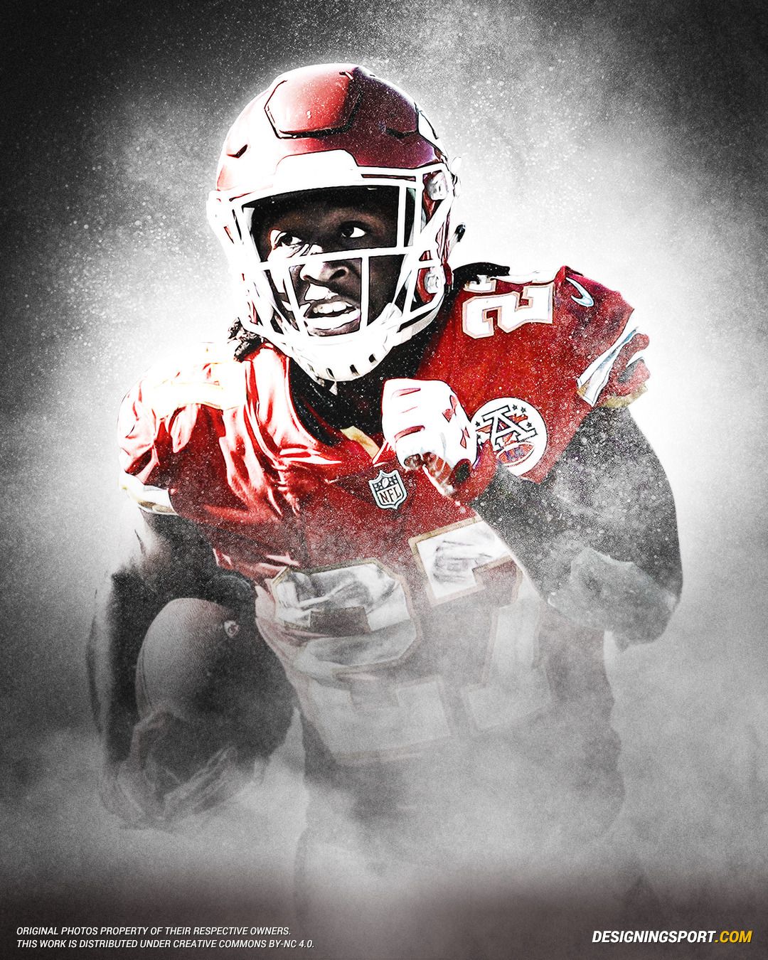 Damien Williams #27 Kansas City Chiefsposter For Fans poster canvas