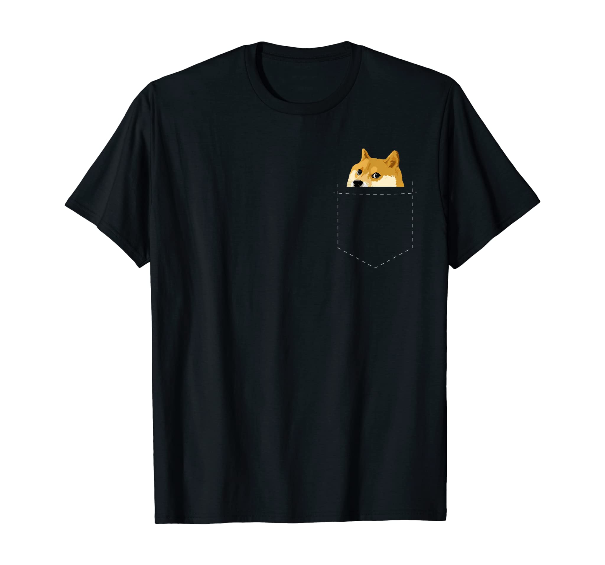 Doge Pocket Shirt | Dog Dogecoin | Doge Meme