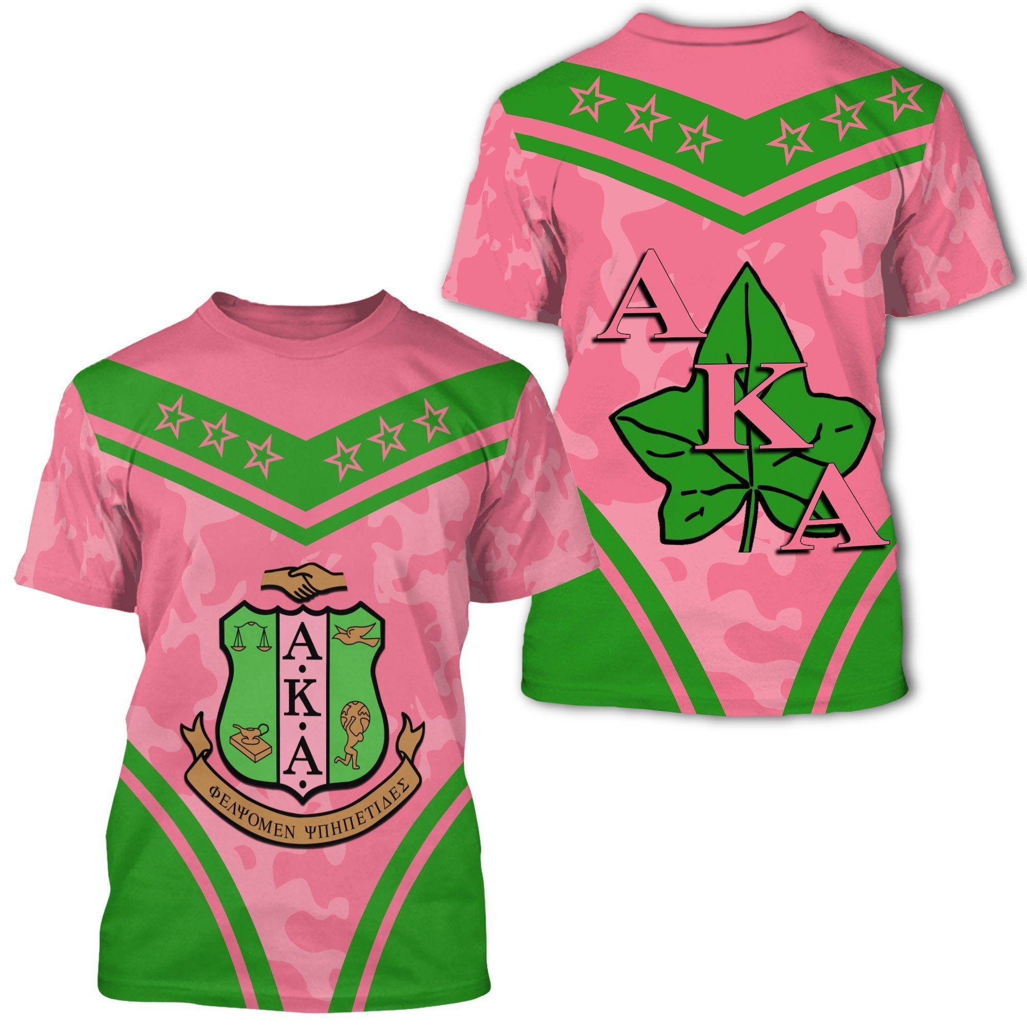 Greek Life T-Shirt – Alpha Kappa Alpha Camouflage T-Shirt J09