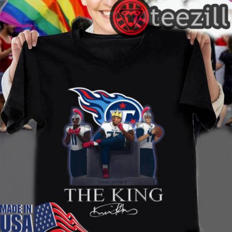 Tennessee Titans King Derrick Henry The King Signature Tee Shirt