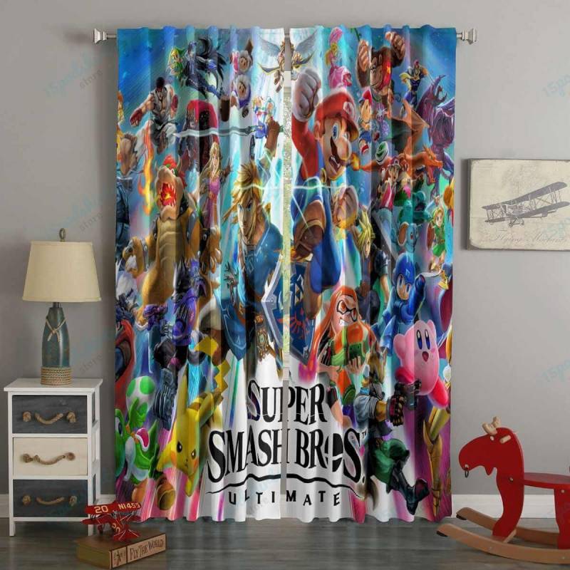 3D Printed Super Smash Bros Ultimate Custom Living Room Curtains