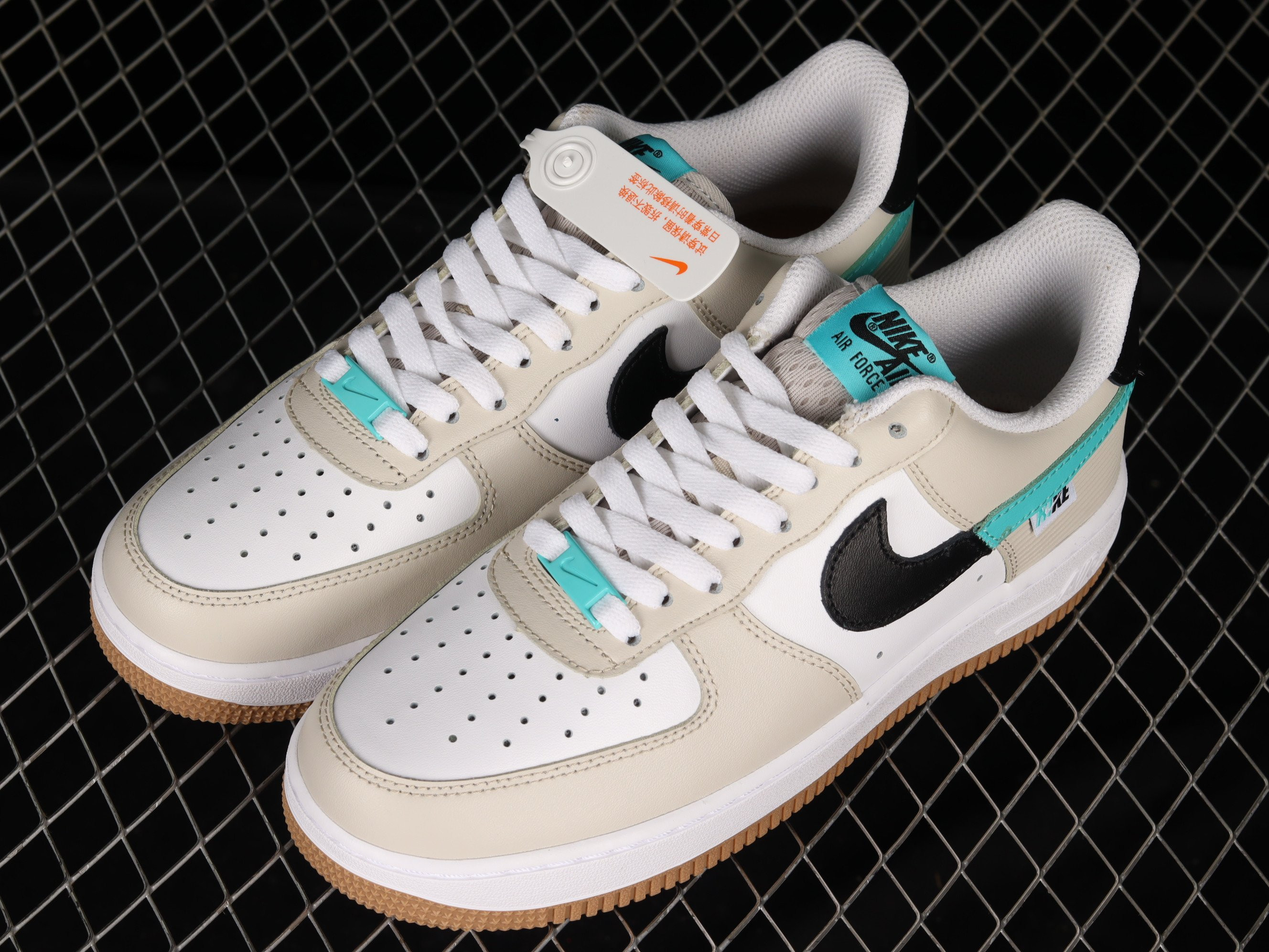 Nike Air Force 1 GS Spliced Swoosh Shoes Sneakers SNK642539372