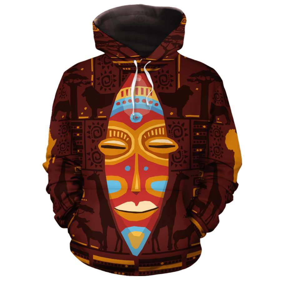 Africa Mask Art All-over Hoodie 2