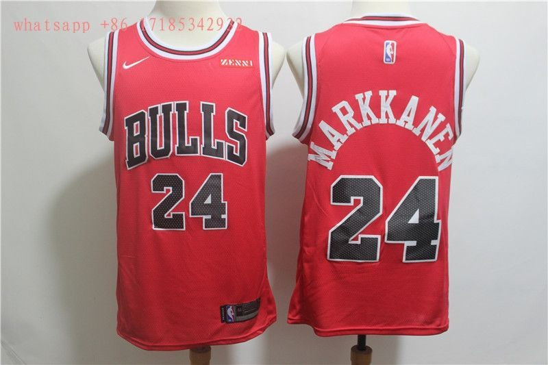 Chicago Bulls Lauri Markkanen #24 2020 NBA New Arrival Red Jersey