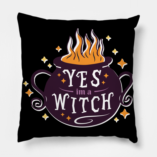 Yes Im A Witch Witch Halloween Cauldron Pillows, Halloween Pillow, Best Pilow, Halloween Decorations, Halloween Decor