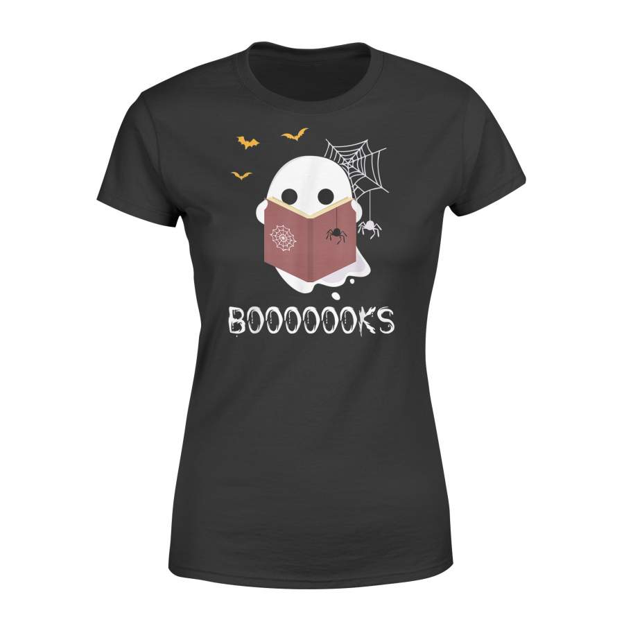 Booooooks  Funny Boo Read Books Reading Halloween Gift – Standard Women’s T-shirt