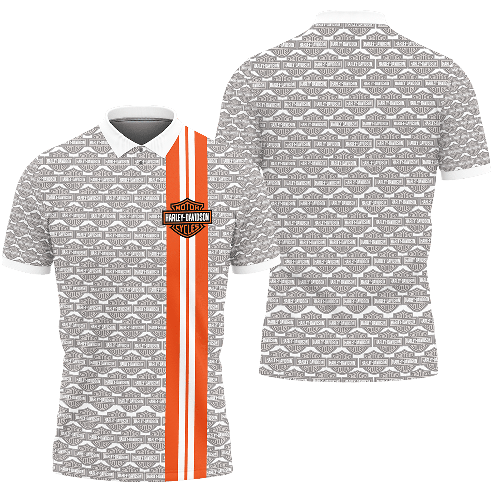 3D Printed Harley Davidson AN-NH Polo Shirt Ver 2 (White) – Jamestees Store
