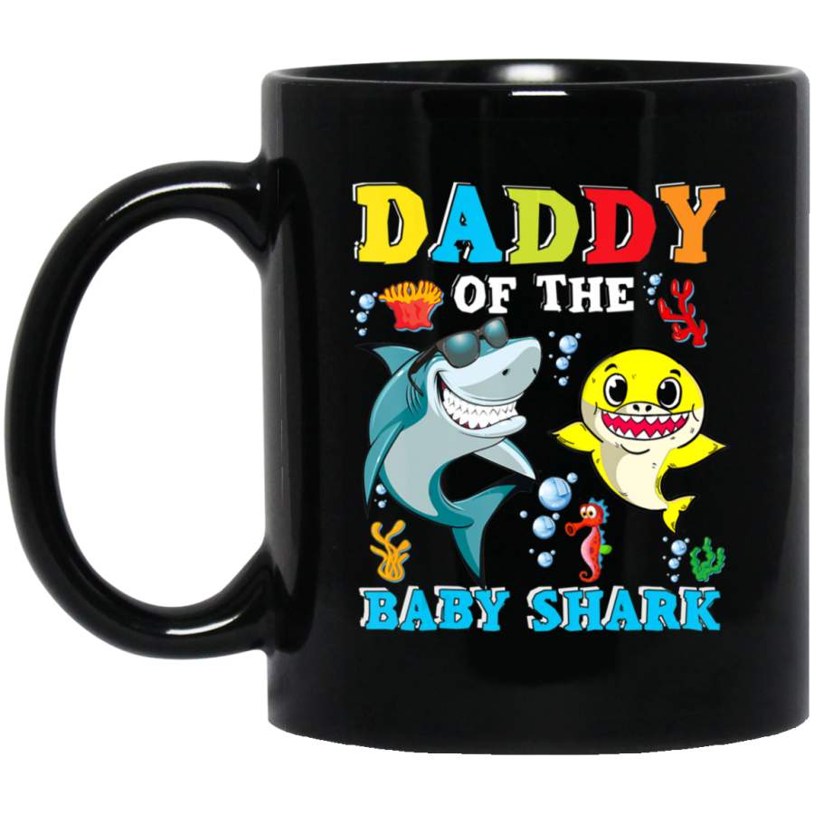 Daddy Of The Baby Shark Birthday Daddy Shark Coffee Mug