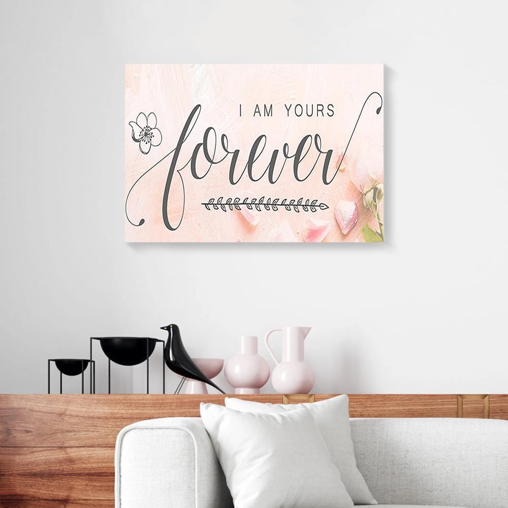 Canvas Wall Art I’M Yours Forever Roses Cute Couples Wall Art Canvas Wall Art Home Decor