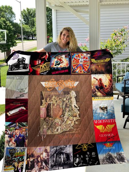 Aerosmith Album Music Band Thank You For The Memories 8K857 Gift Lover Quilt Blanket Ii0