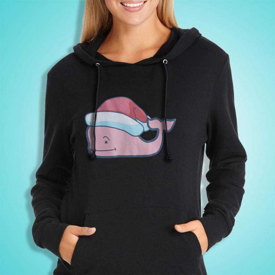 Santa Whale Funny Christmas Women’S Hoodie