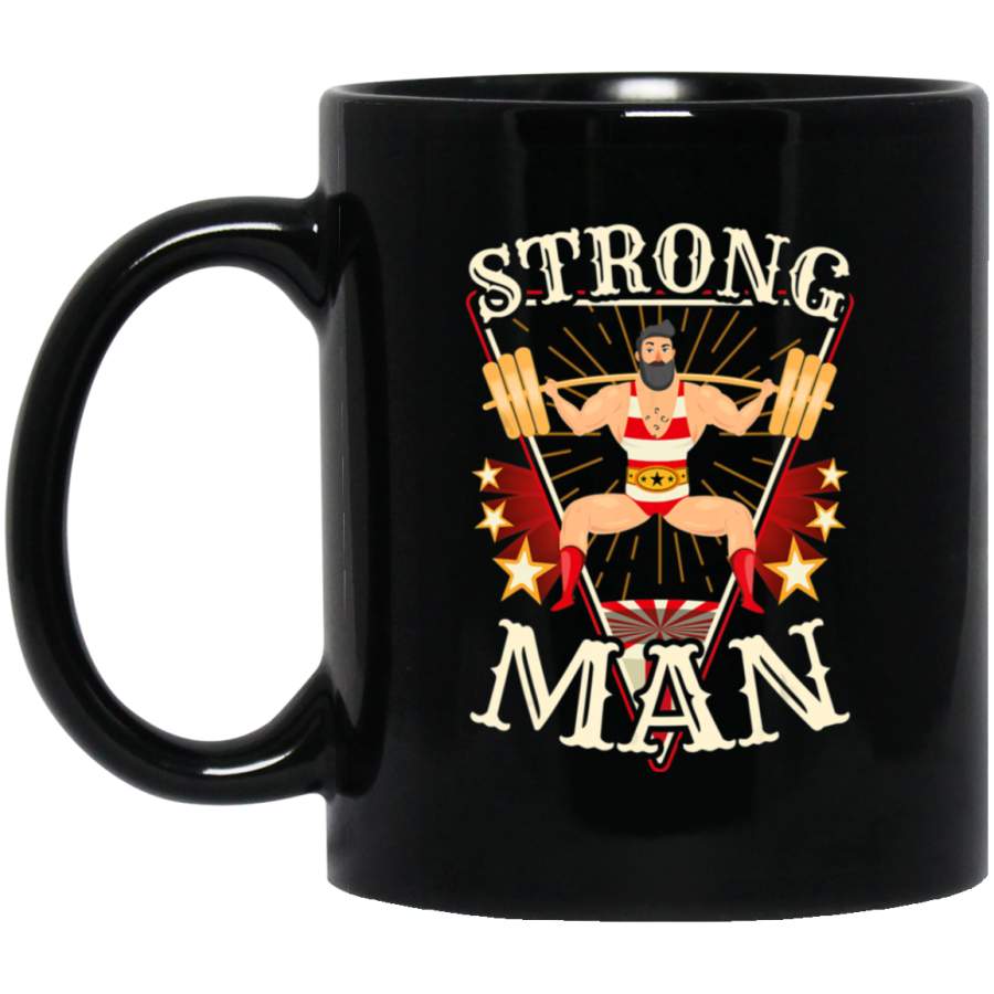 Squat – Vintage Circus Strongman Costume Coffee Mug