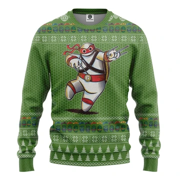 Big Ninja Ugly Christmas Sweater | For Men & Women | Adult | Us4700