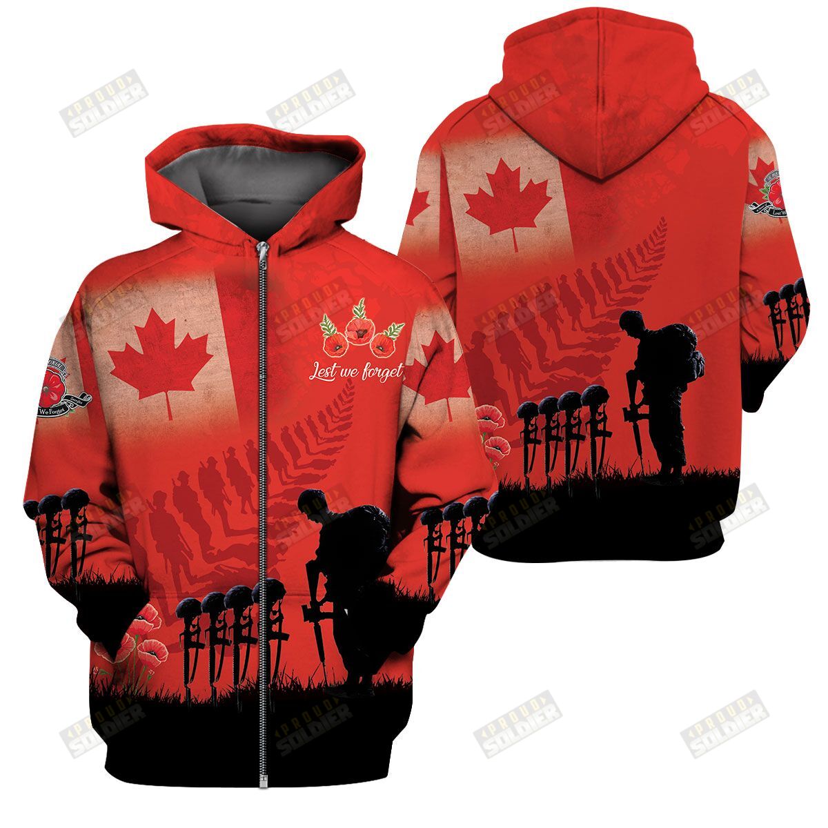 3D Apparel “Canada Veterans – Lest We Forget” X5