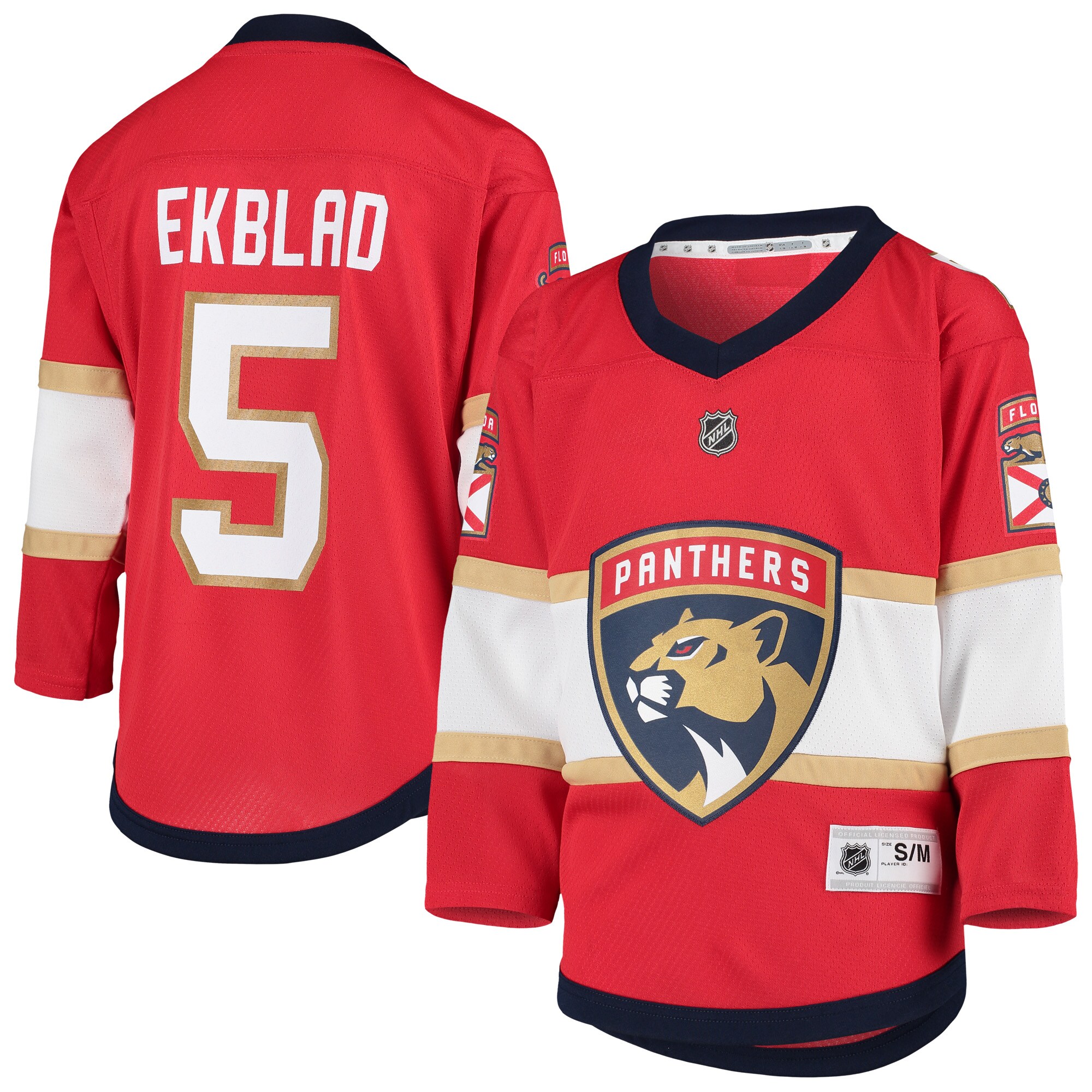 Youth Florida Panthers Aaron Ekblad Red Home Player Jersey