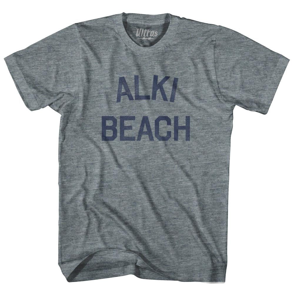 Washington Alki Beach Womens Tri-Blend Junior Cut Vintage T-shirt