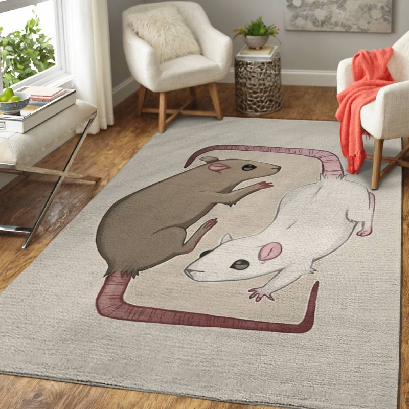 Rats – Animals Area Rug Carpet