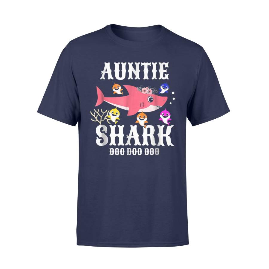 Auntie Shark Funny Shark Lover Gift Idea T-Shirt