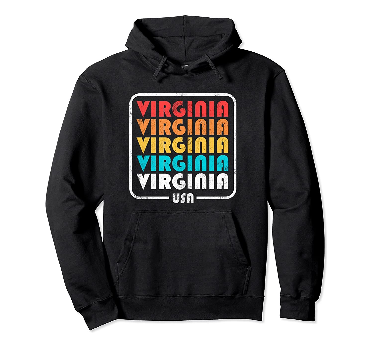 Virginia Vintage 1970’s 1980’s Retro Pullover Hoodie T-Shirt, Sweatshirt, Tank Top