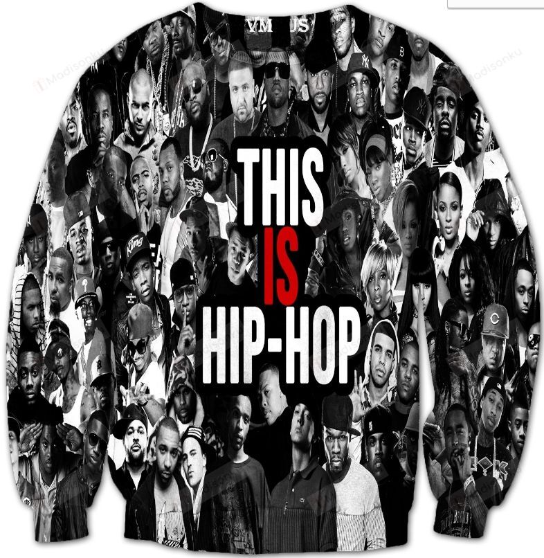 This Is Hip Hop Ugly Christmas Sweater, All Over Print Sweatshirt