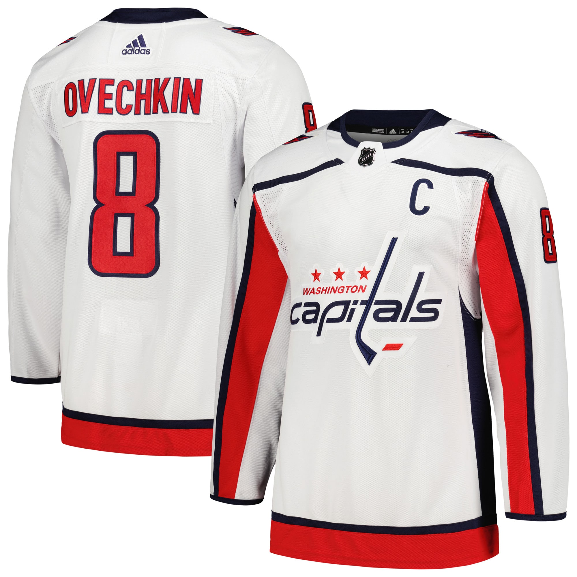 Alexander Ovechkin Washington Capitals Away Captain Primegreen Authentic Player Jersey – White