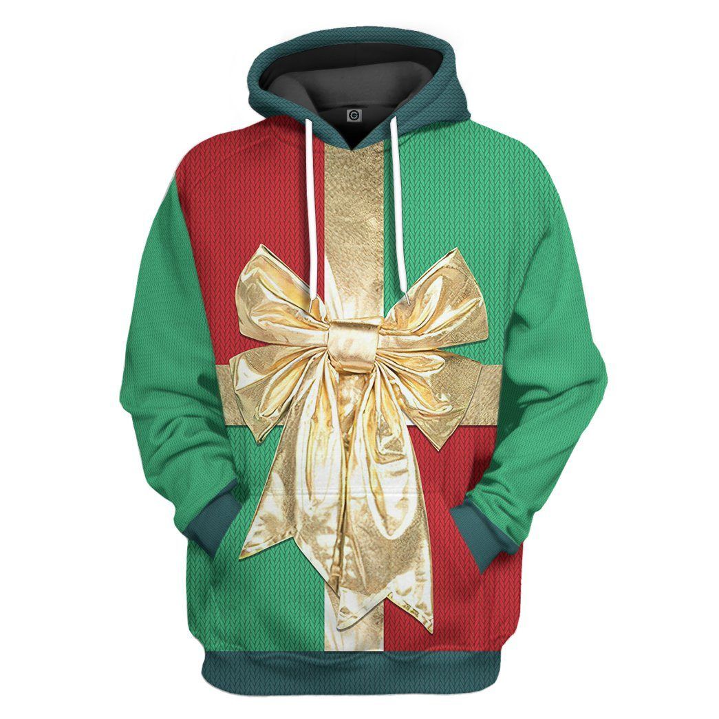 Flowermoonz 3D Christmas Gift Box Custom Hoodie Apparel