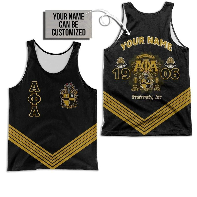 Wonderprint Tank Top  Personalized Pharaoh King Alpha Phi Alpha Tank Top