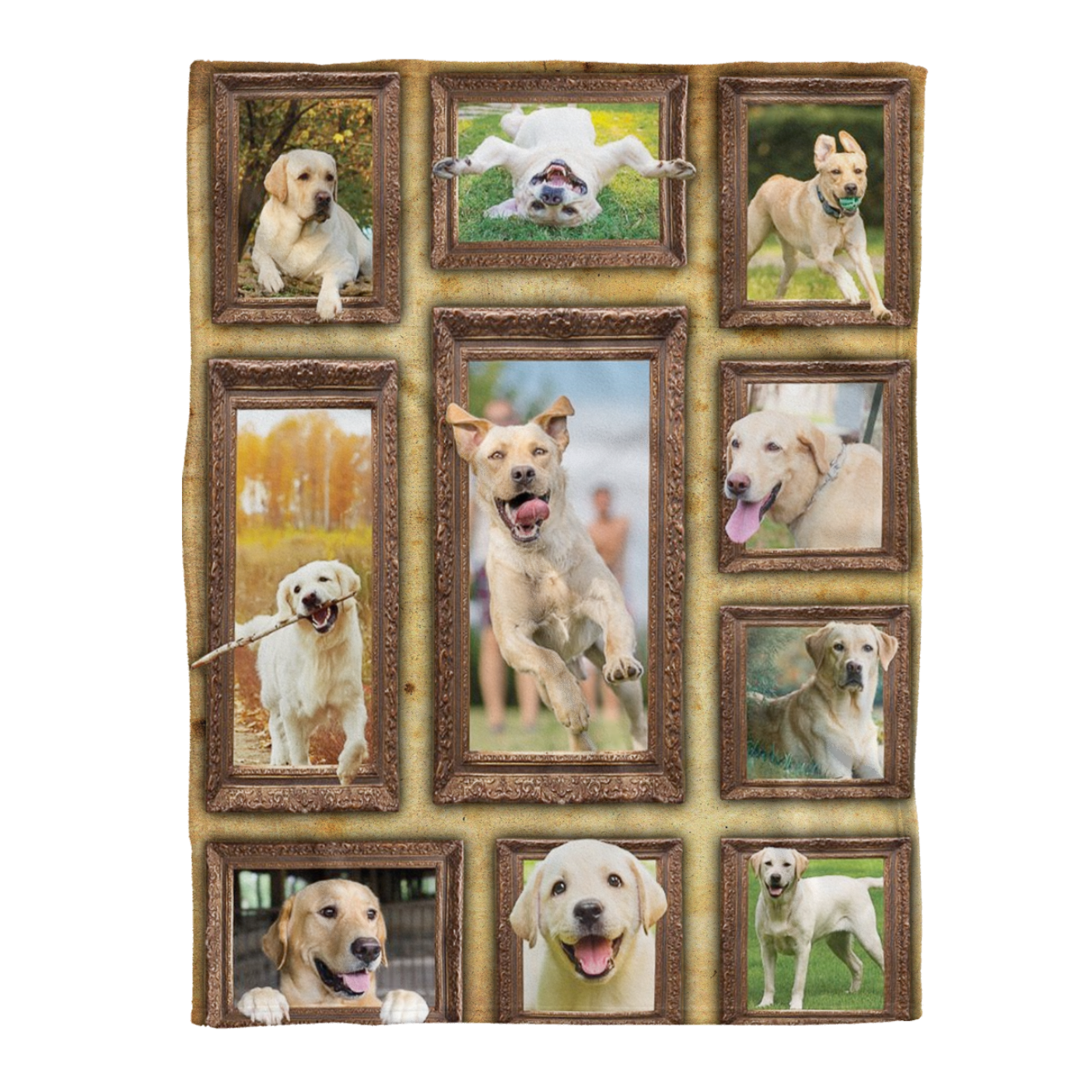 Labrador Retriever Blanket, 3D Labrador Retriever Fleece Blanket, Dog Lover