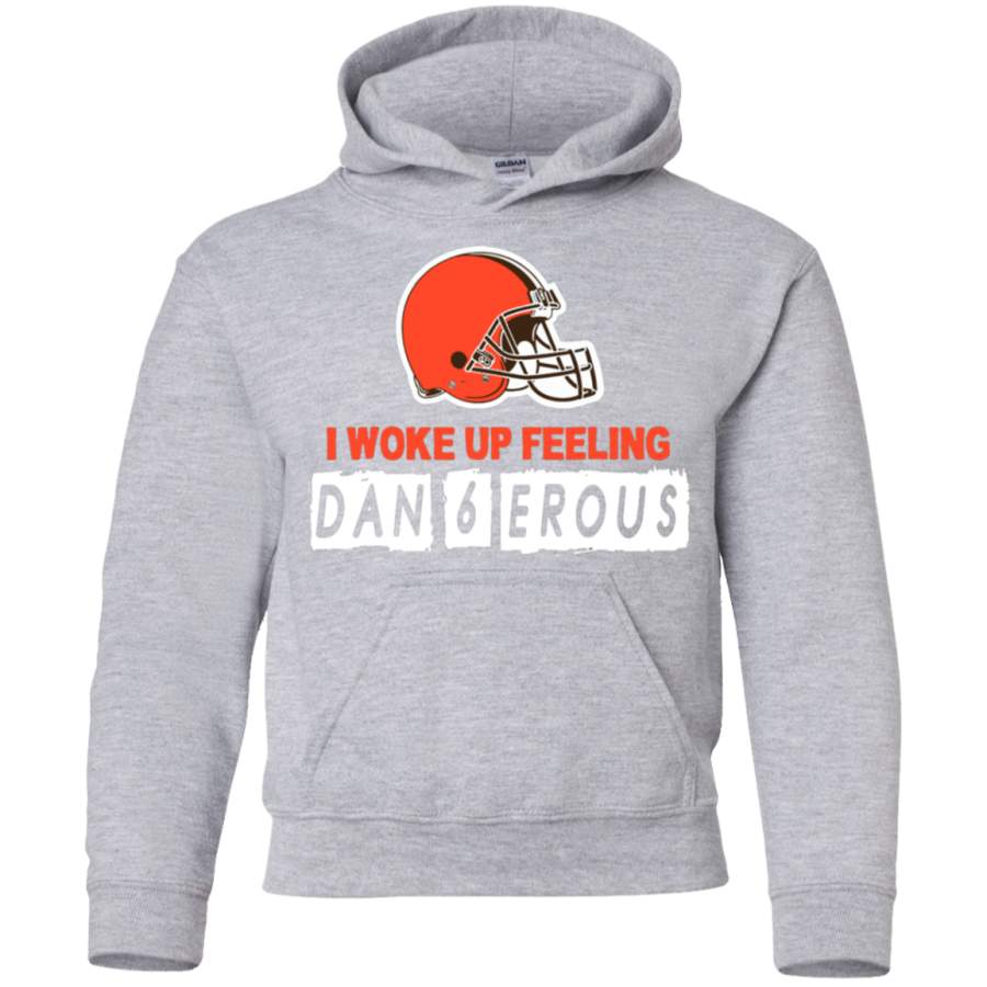 AGR Dangerous Baker Football Brown Youth Pullover Hoodie