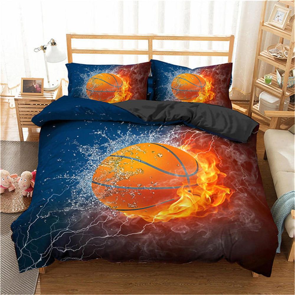 3D Sport Series Printing Bedding Set Football Basketball Tennis Bedding Sets Bedclothes  Duvet Covers