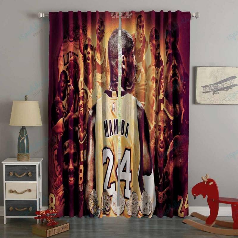 3D Printed Kobe Brant Style Custom Living Room Curtains