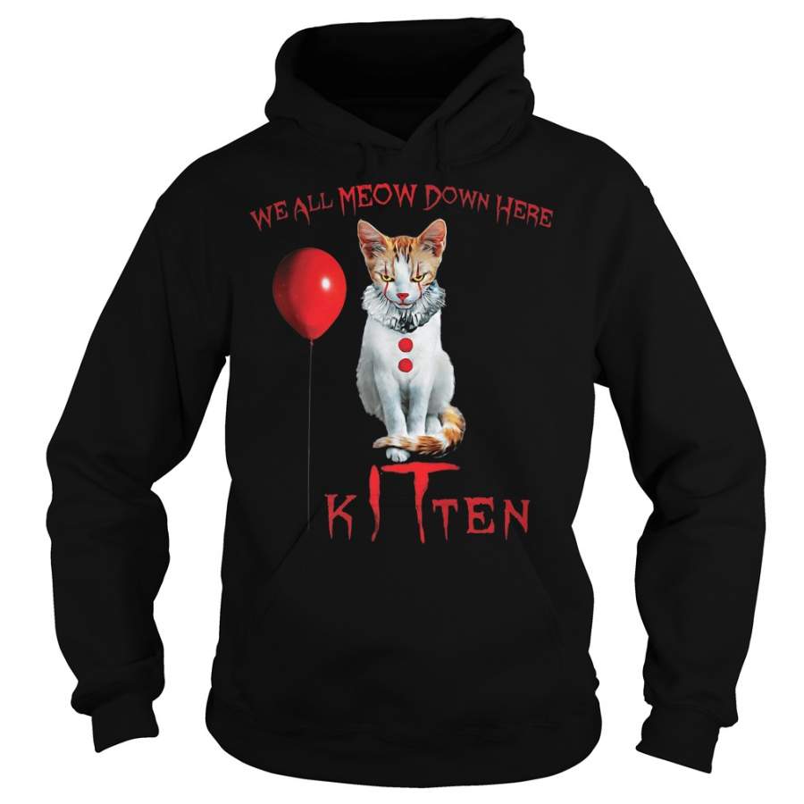 We all meow down here kitten Hoodie – 2019