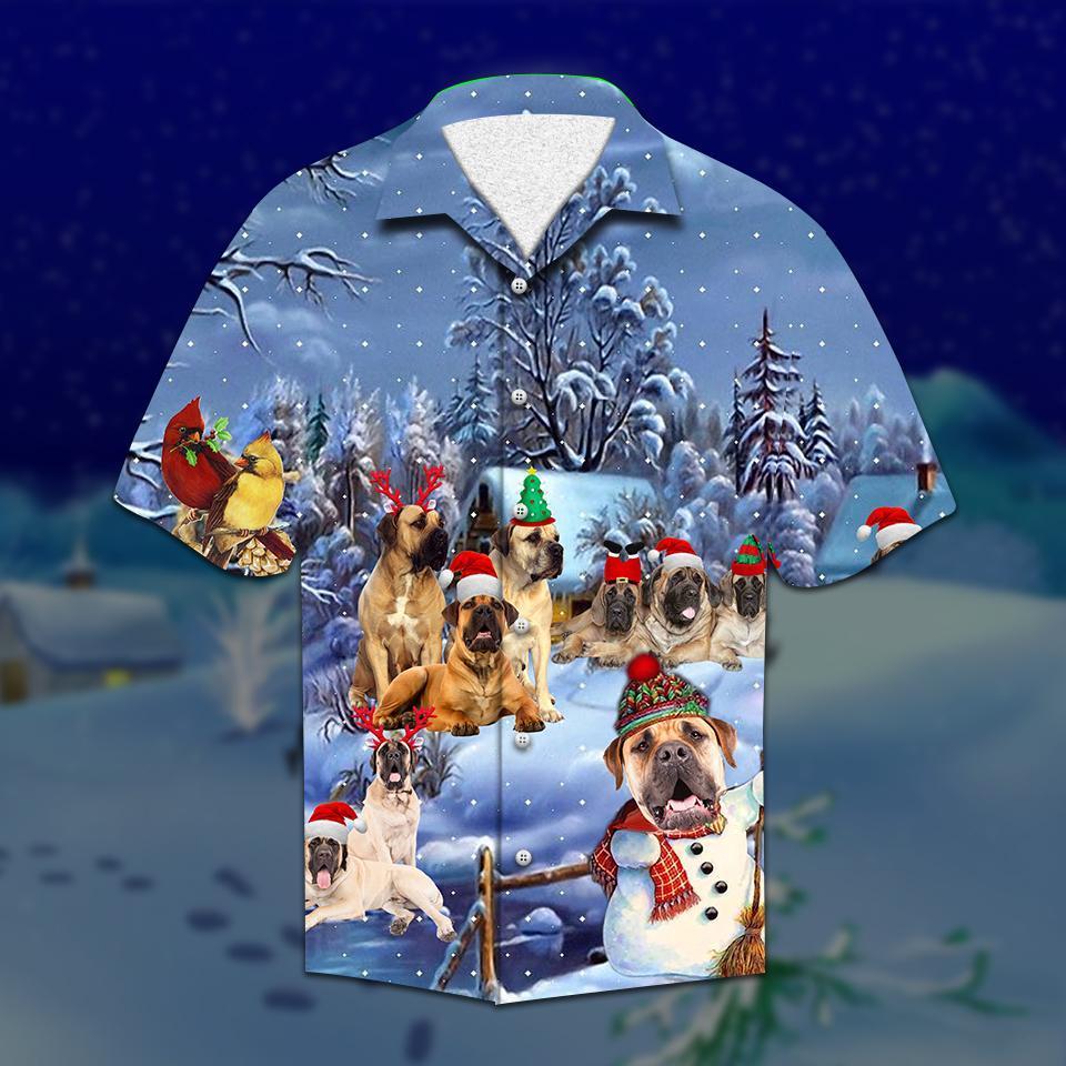 Mastiff Christmas Hawaii Shirt Ha96203