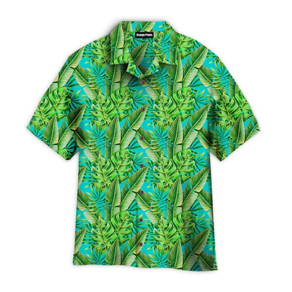 Green Tropical Pattern Hawaii Shirt For Men Women Ha96284