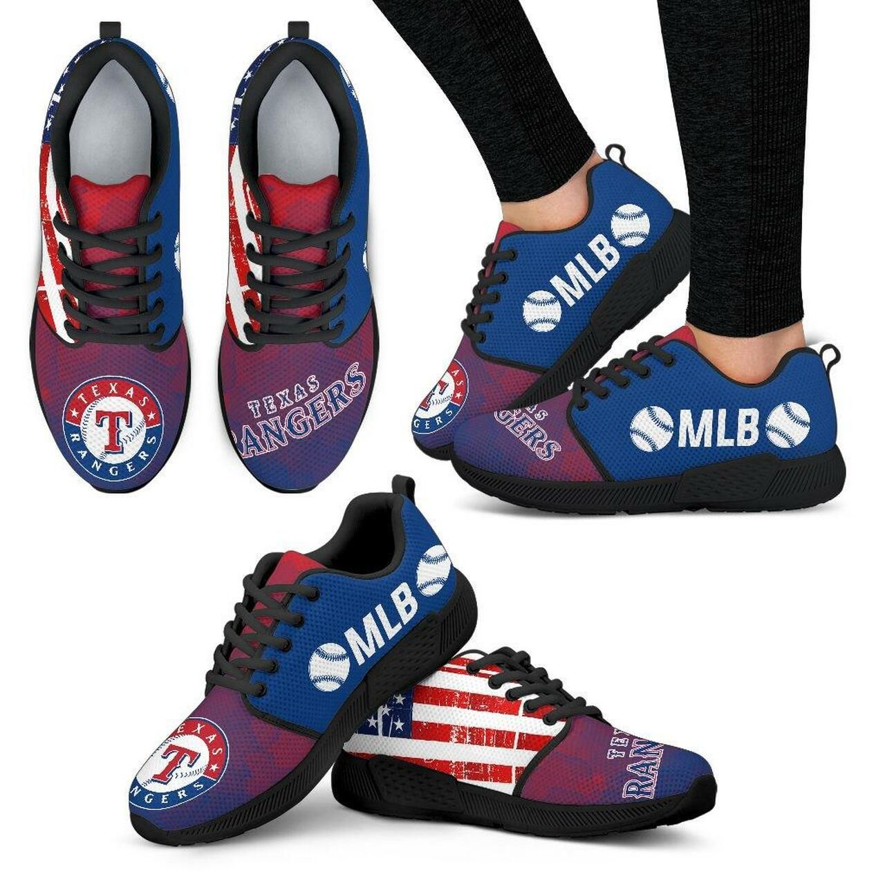 Texas Rangers Sneakers Simple Fashion Shoes Athletic Sneaker Running Shoes For Men, Women Shoes14995